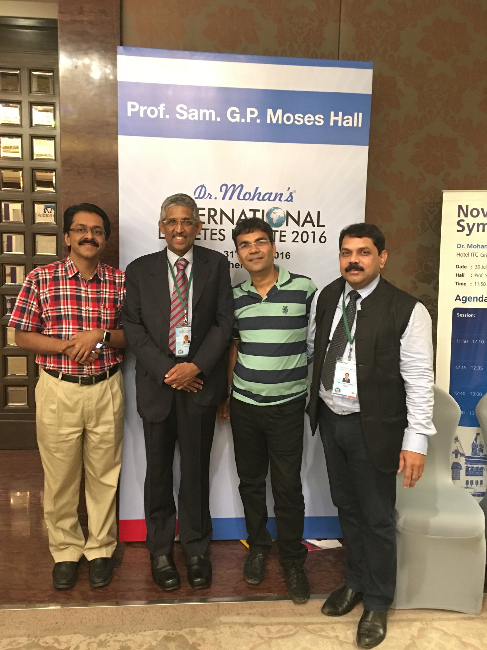 Dr Jayanta K. Panda with medical colleagues at a conference