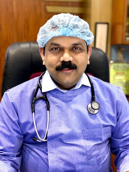 Dr Jayanta K. Panda in clinical attire